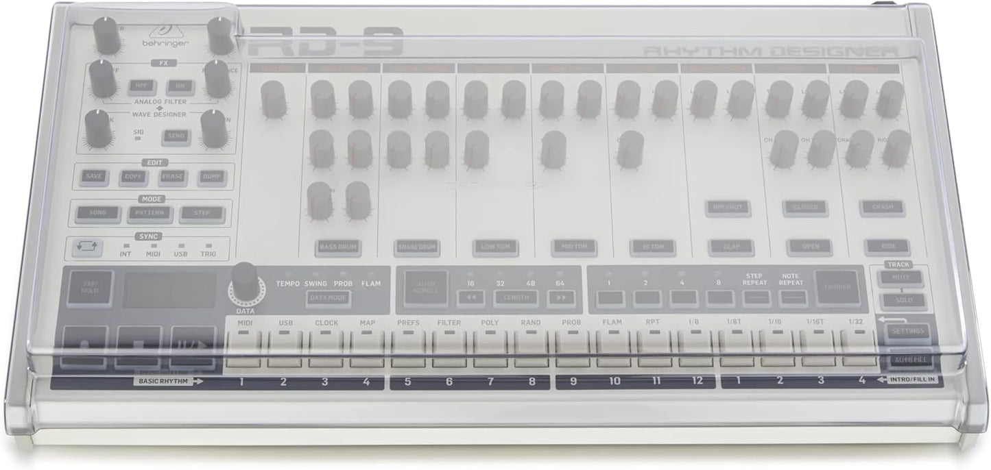 Decksaver DS-PC-RD9 Behringer RD-9 Drum Machine Cover