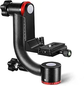Neewer GM100 Carbon Fiber Gimbal Tripod Head, 30lbs Capacity