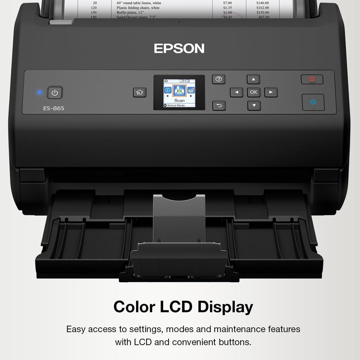 Epson ES-865 High-Speed Duplex Document Scanner