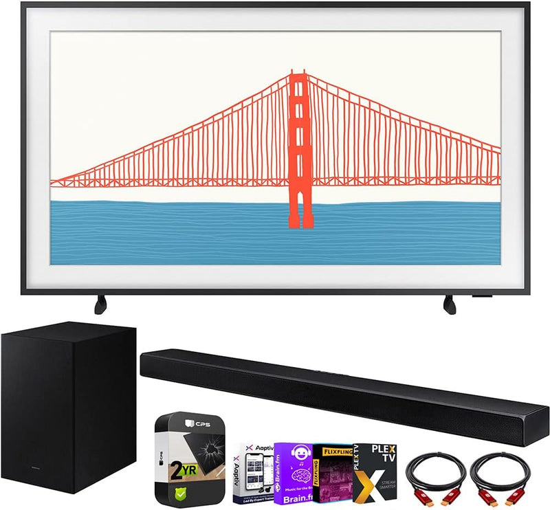 Samsung QN43LS03AA The Frame TV Soundbar Bundle — main product image