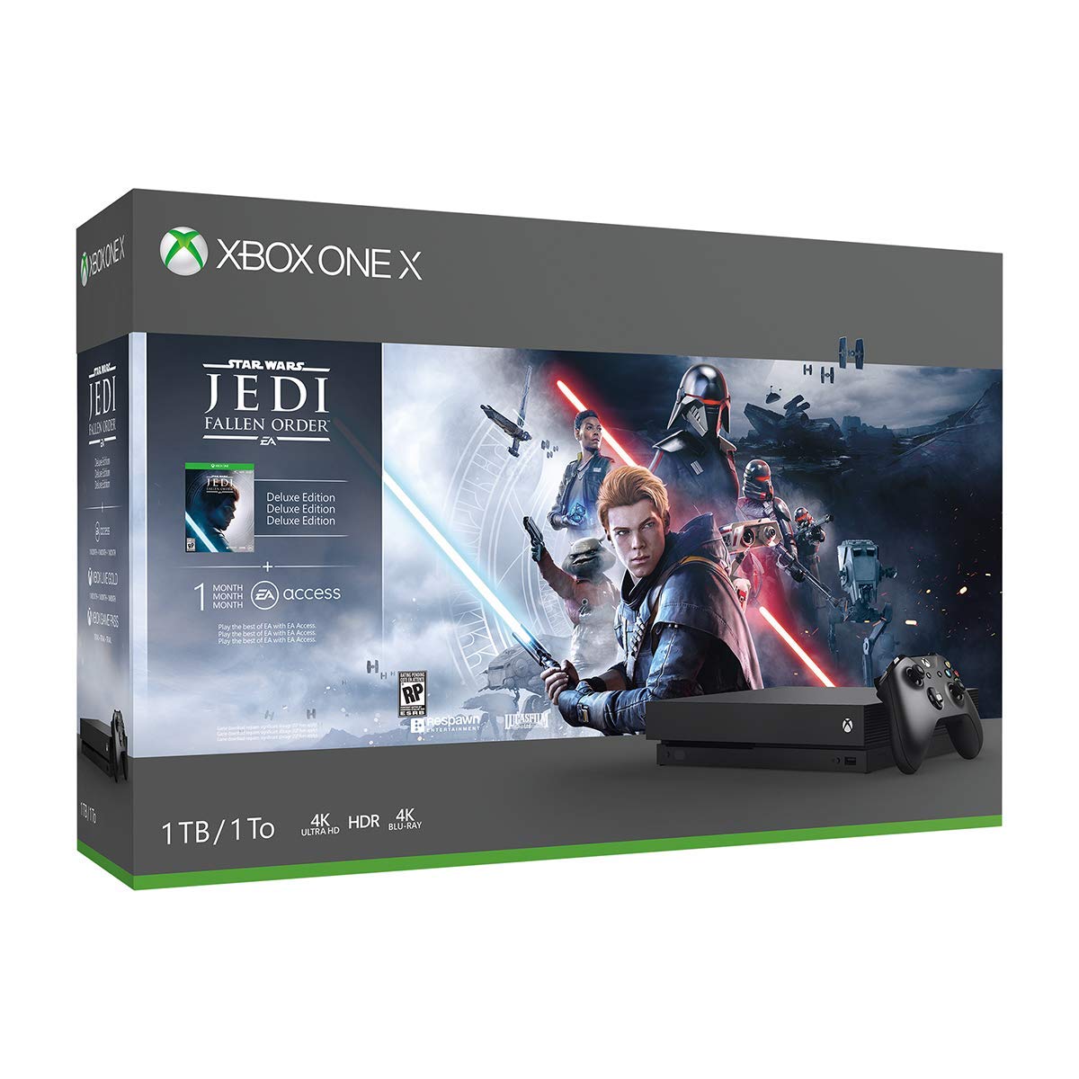 Microsoft Xbox One X 1TB Star Wars Bundle (Renewed)