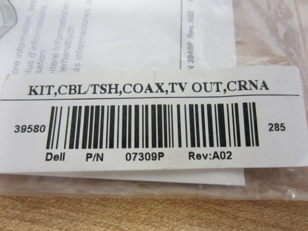 DELL 07309P Adapter Cable Composite TV-Out for Latitude