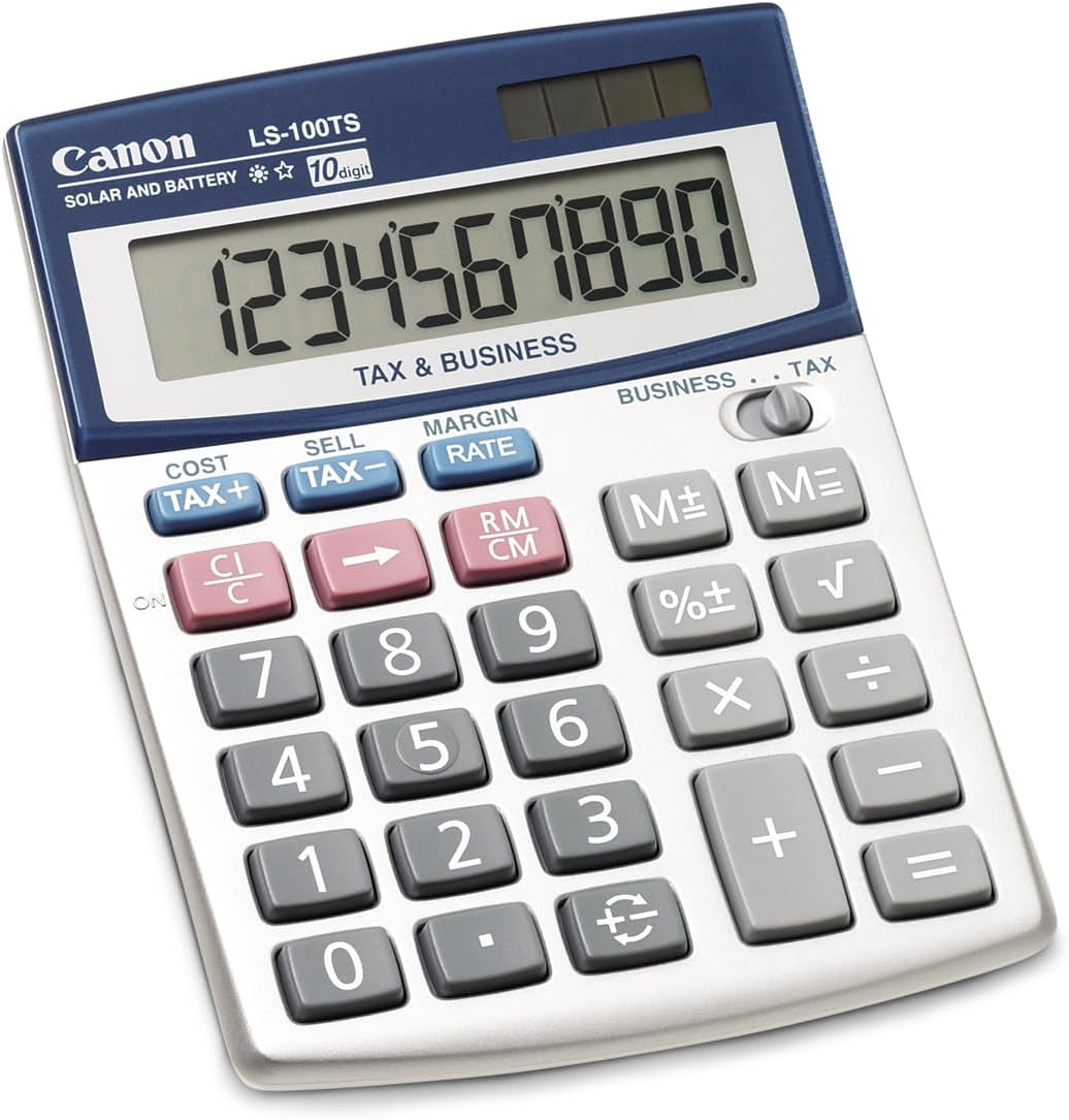 Canon LS-100TS 10-Digit Dual Power Calculator