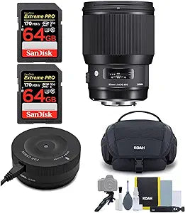 Sigma 85mm f/1.4 DG HSM Art Lens Canon EF Bundle
