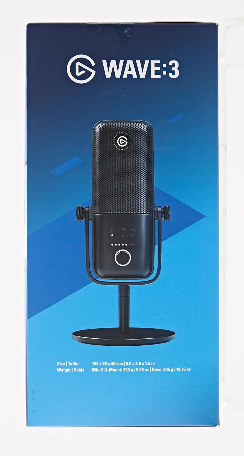 Elgato Wave:3 Premium USB Condenser Microphone Streaming