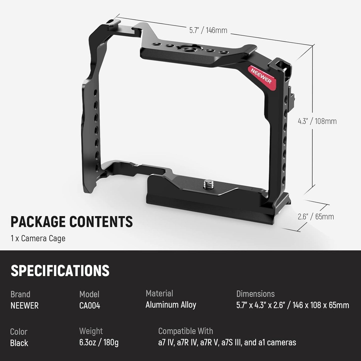 Neewer 10101731 Camera Cage for Sony a7 Series