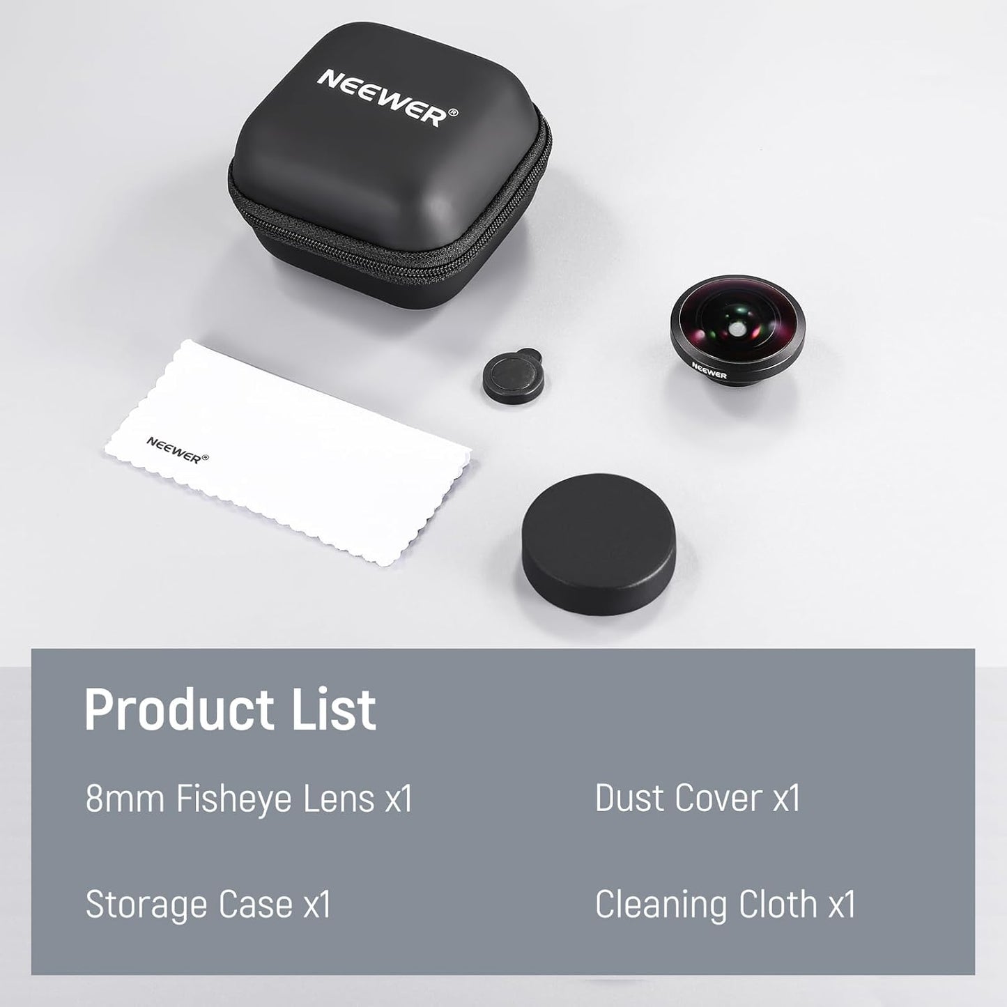 Neewer LS-29 HD 8mm Fisheye Phone Lens 17mm Thread