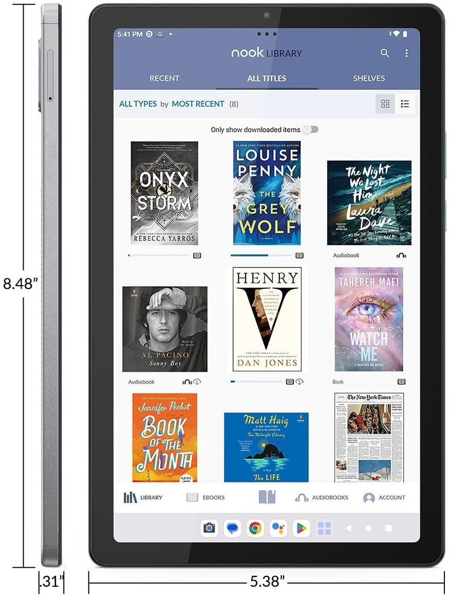Lenovo tb310fu Tab M9 9" HD Tablet Nook e-Reader Renewed