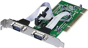 Monoprice 100187 2-Port Serial PCI Card - DB9, 32-Bit