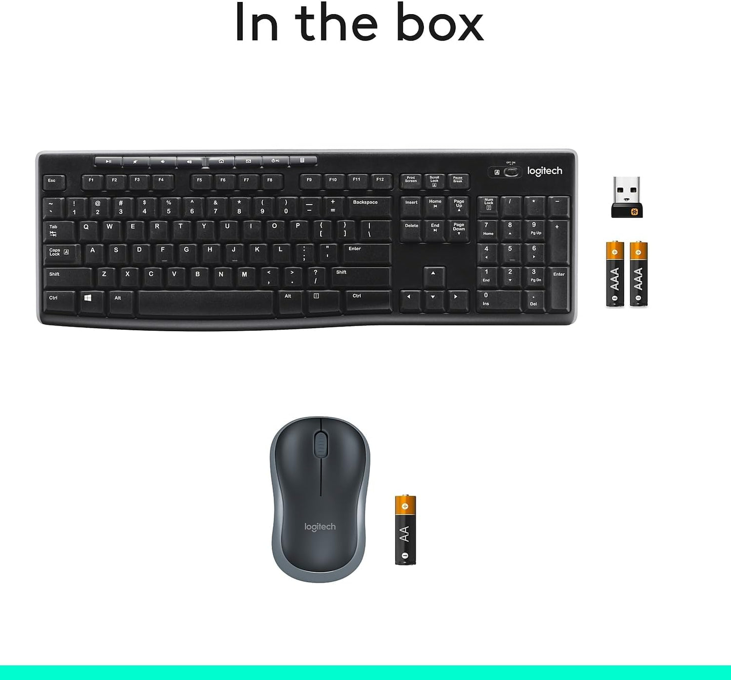 Logitech 920-004536 MK270 Wireless Keyboard Mouse Combo