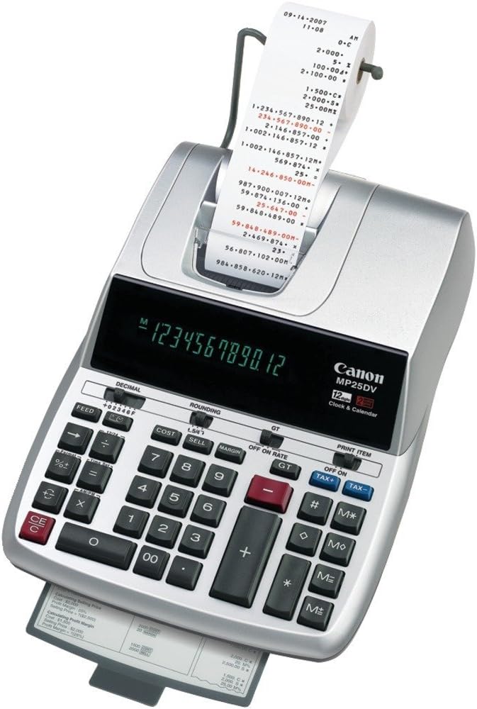 Canon MP25DV 12-Digit Printing Calculator