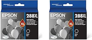 Epson 288XL T288XL120 Black Ink Cartridge 2-Pack