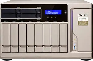 QNAP TS-1277-1700-64G-US 12-Bay NAS Ryzen 7 64GB 10G-Ready