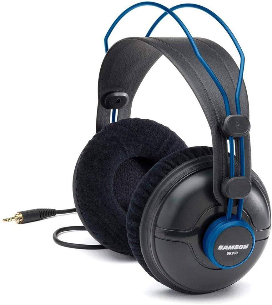 Samson SR970 Closed-Back Studio Reference Headphones Blue