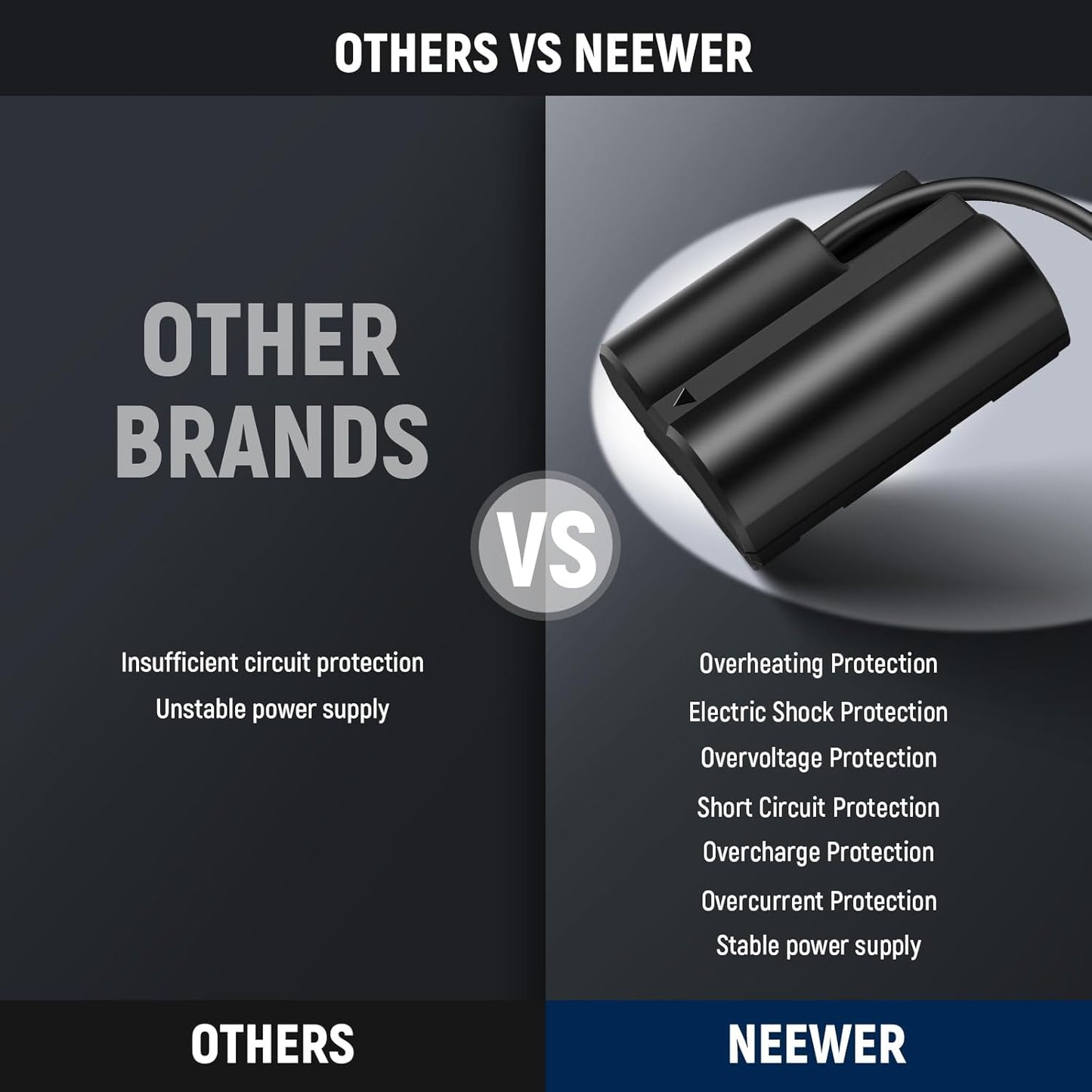Neewer VP-FZ100 D-Tap to NP-W235 Dummy Battery - Fujifilm