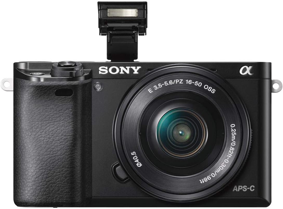 Sony ILCE6000L/B a6000 Mirrorless Camera with 16-50mm Lens (Renewed)