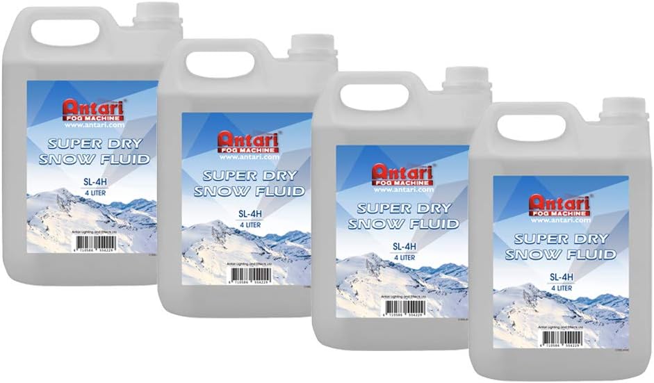 Antari SL-H Super Dry Snow Fluid 4-Pack, High Volume
