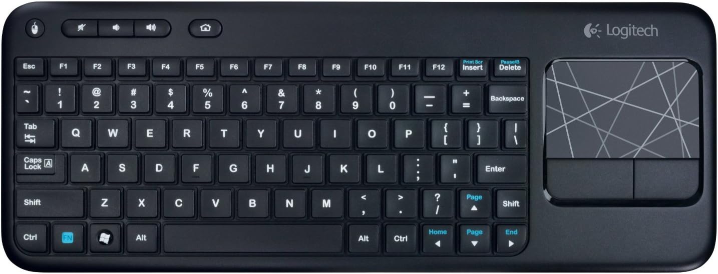 Logitech 920-003070 Wireless Touch Keyboard K400 with Touchpad