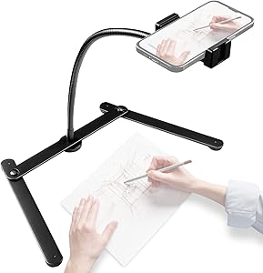 Neewer 10098393 Overhead Desktop Phone Stand with Gooseneck