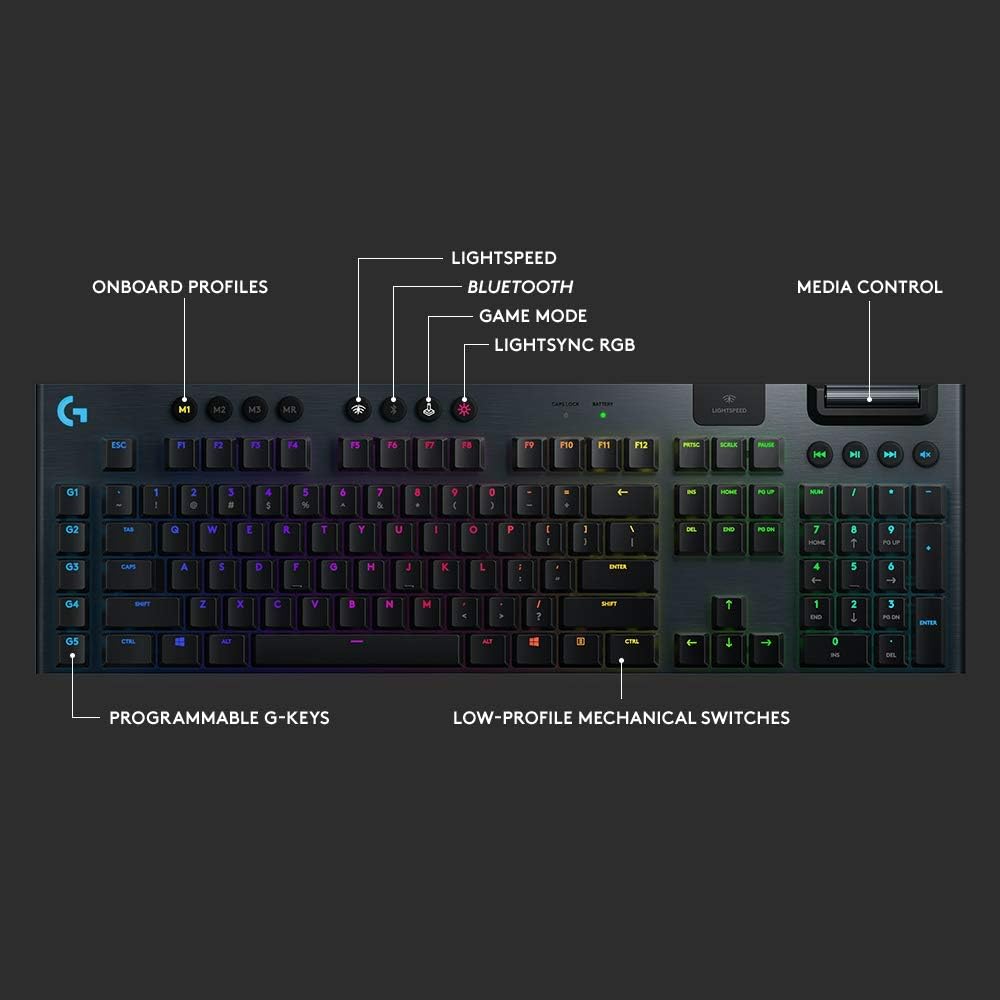 Logitech 920-009103 G915 Lightspeed Wireless Gaming Keyboard