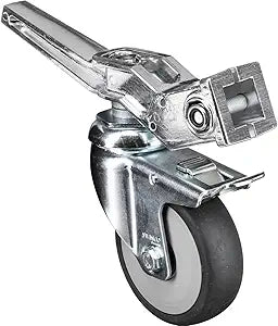 Avenger A9000N Combo Stand Wheels with Brakes (Chrome) — main product image