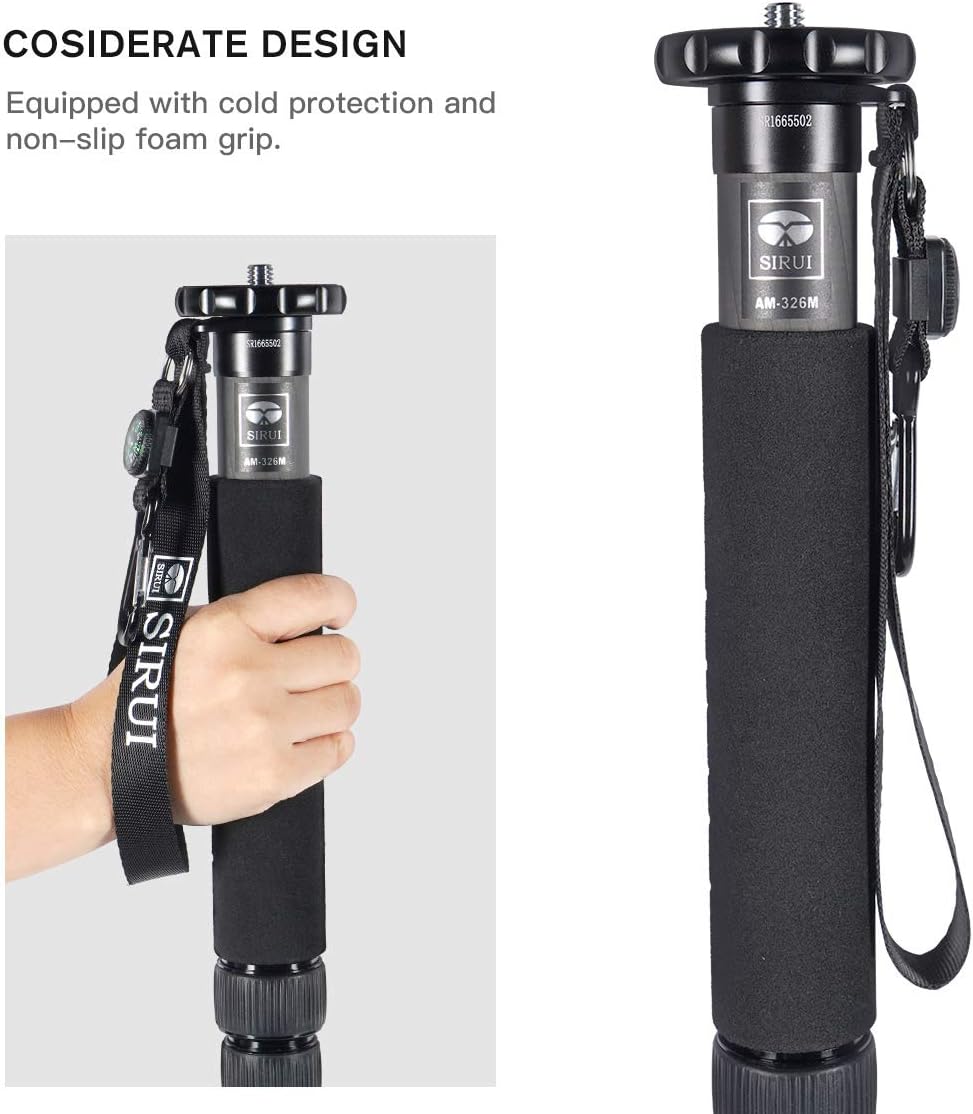 Sirui AM-326M Carbon Fiber Compact Travel Monopod