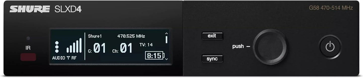 Shure SLXD14/153T-G58 Digital Wireless Mic System MX153T Earset