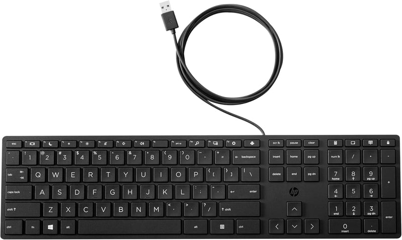 HP 320K Wired Standard USB Keyboard — main product image