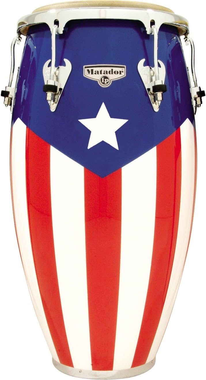 Latin Percussion M752S-PR Matador Puerto Rican Flag Conga
