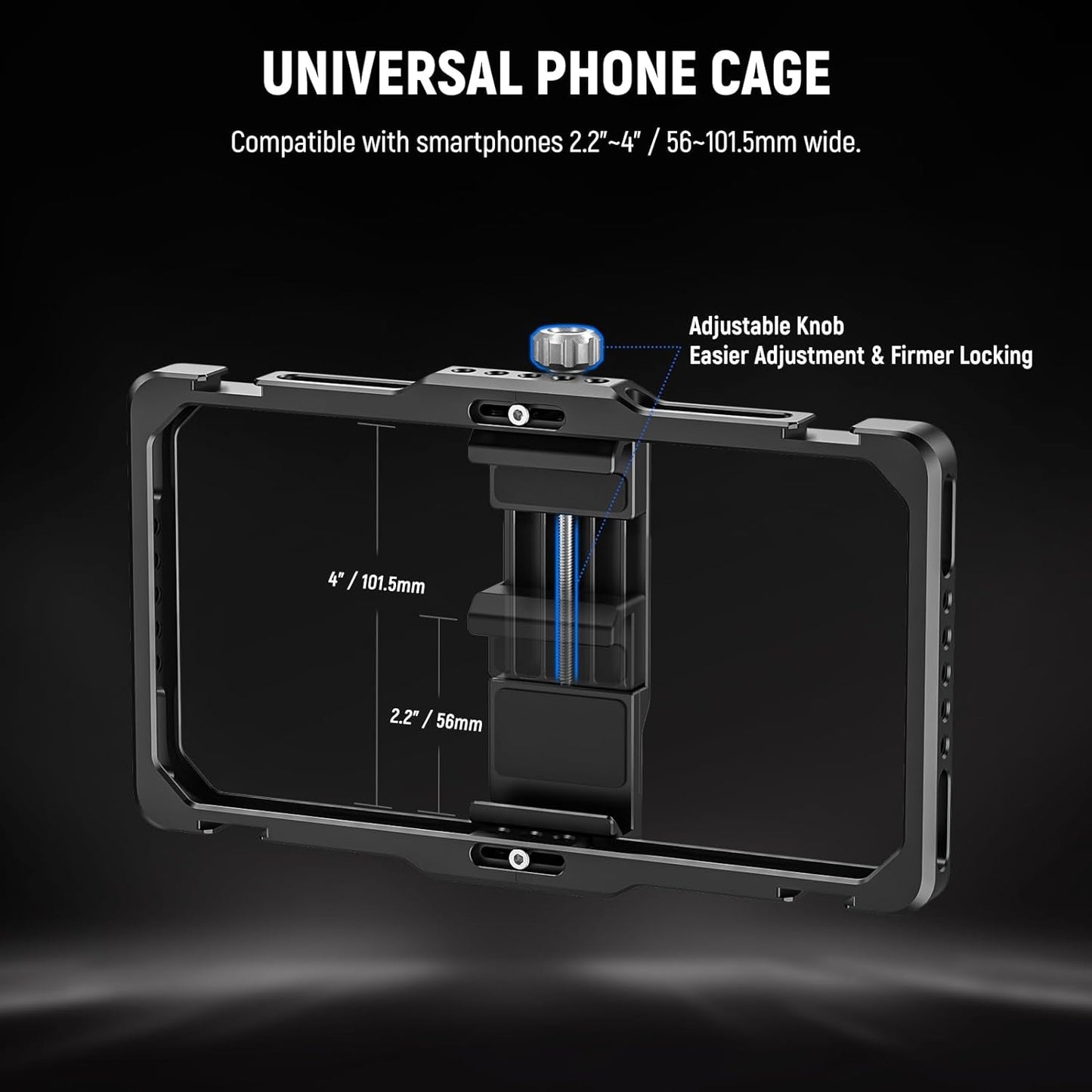 Neewer PA009E Universal Phone Cage Video Rig Stabilizer