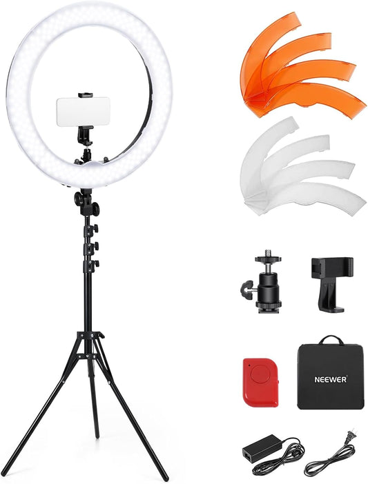 NEEWER RL-18 18" LED Ring Light Kit with Stand