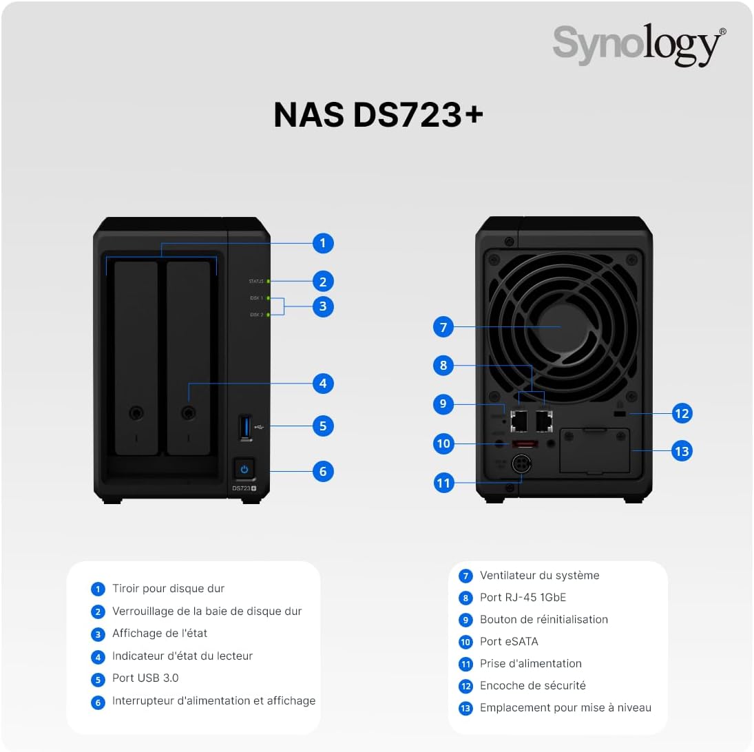 Synology DS723+ 2-Bay NAS DiskStation