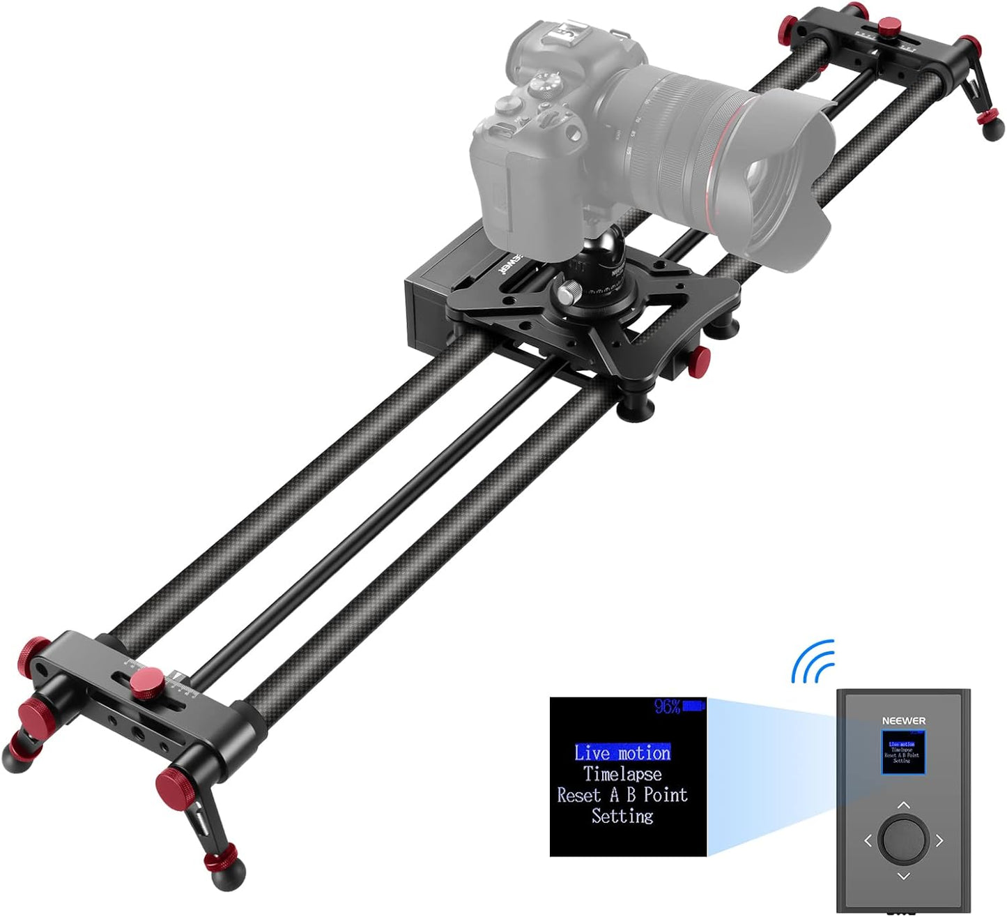 Neewer 10100335 Motorized Camera Slider 80cm Carbon