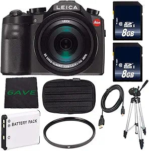 Leica LEIVLUXTYP114BK-46 V-LUX (Typ 114) Digital Camera Bundle