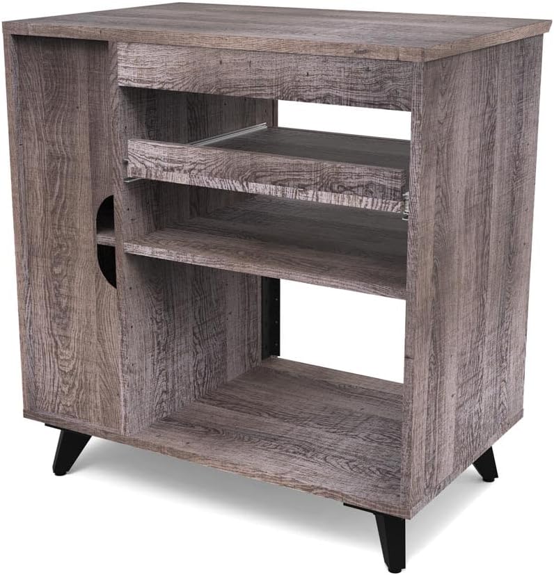 Glorious 246886 Modular Side Rack Walnut Studio