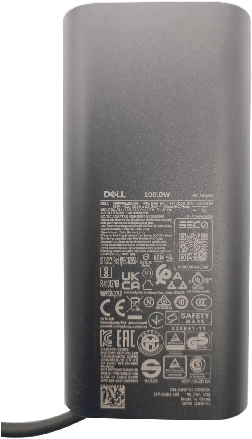 Dell DA100PM220 100W USB-C Laptop Charger