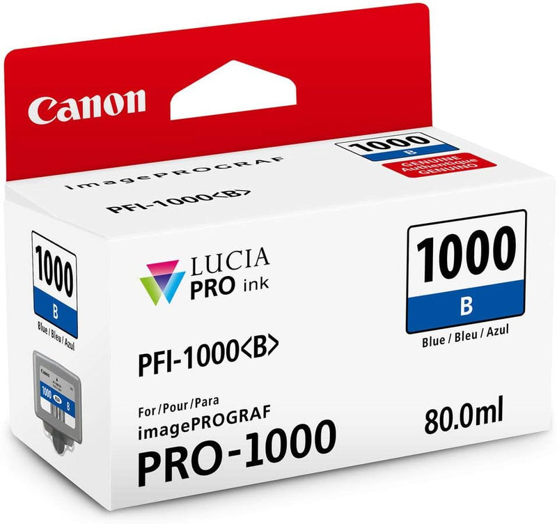 Canon 0555C002 Lucia PRO PFI-1000 Blue Ink — main product image