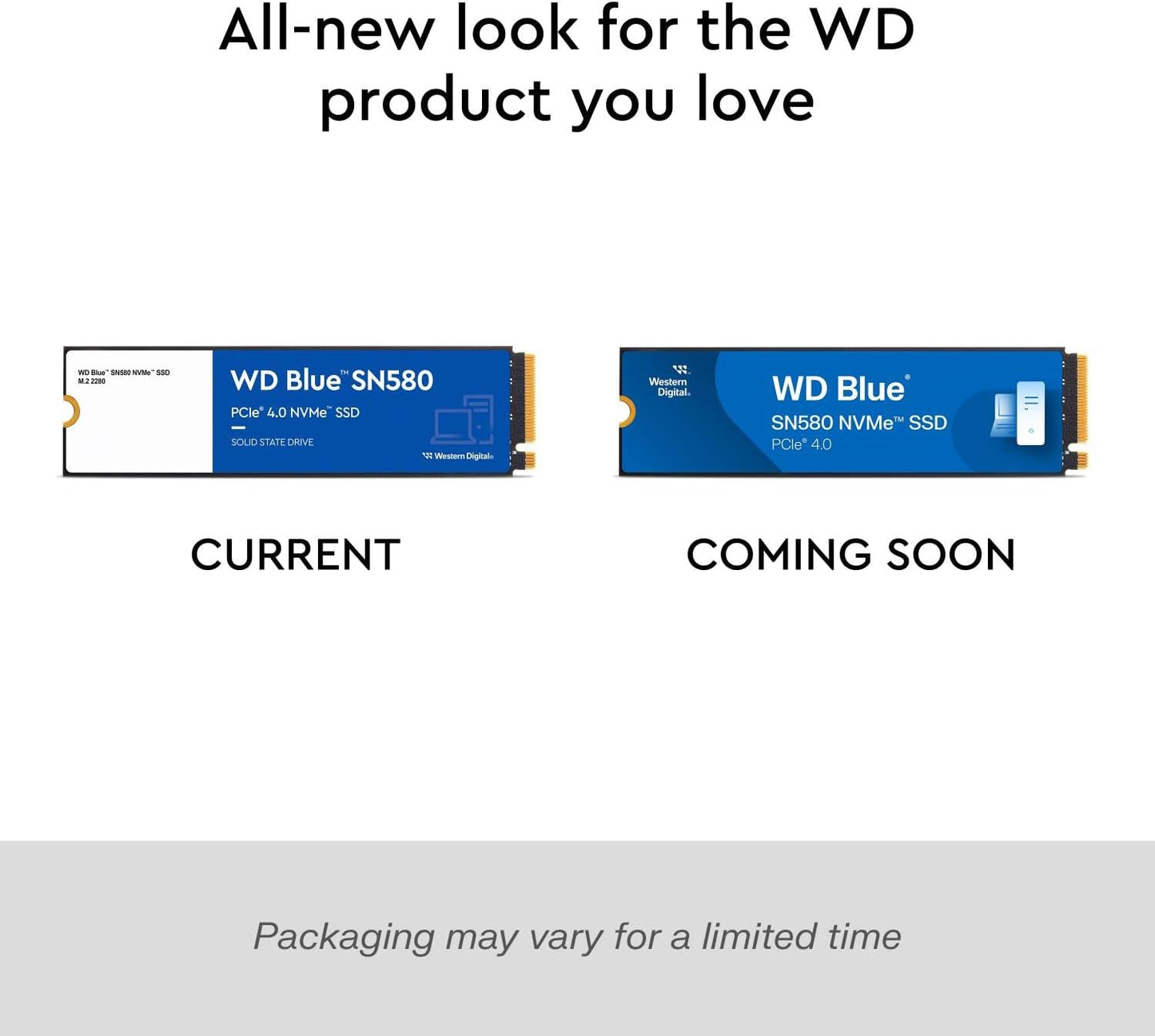 Western Digital WDS500G3B0E 500GB WD Blue SN580 NVMe SSD