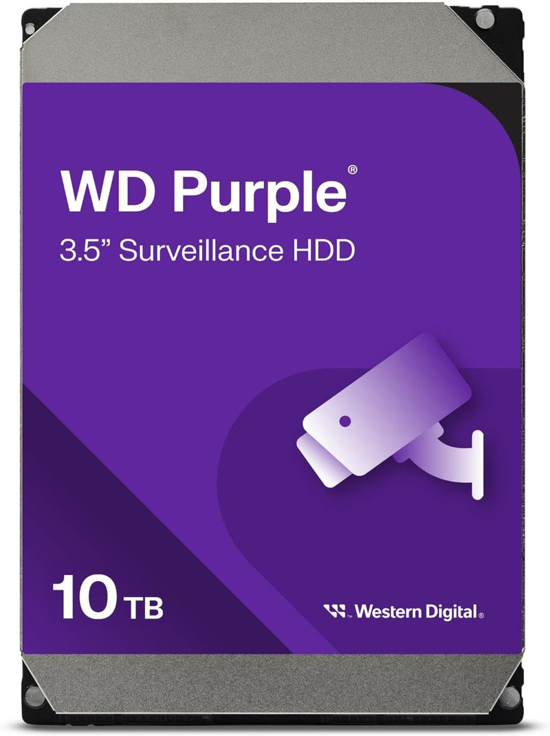 Western Digital WD102PURZ 10TB Purple Surveillance HDD — main product image