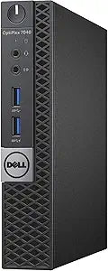Dell 7040 Micro i5 Desktop 256GB SSD Win10 Renewed