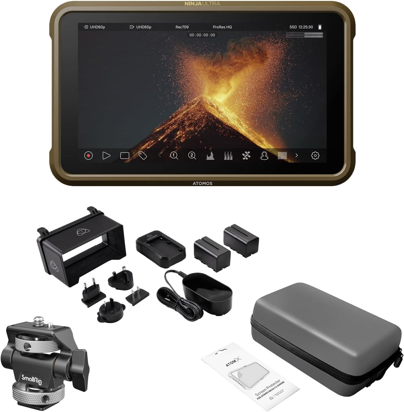Atomos Ninja Ultra 5.2" 4K HDMI Recording Monitor Bundle