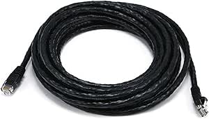 Monoprice 104984 20FT Cat5e Ethernet Cable Black — main product image