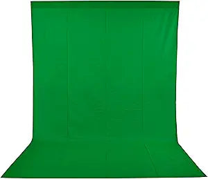 Neewer 9x13ft Muslin Backdrop - Green Screen — main product image