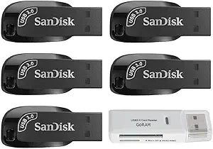 SanDisk SDCZ410-128G 128GB Ultra Shift USB 3.0 5-Pack
