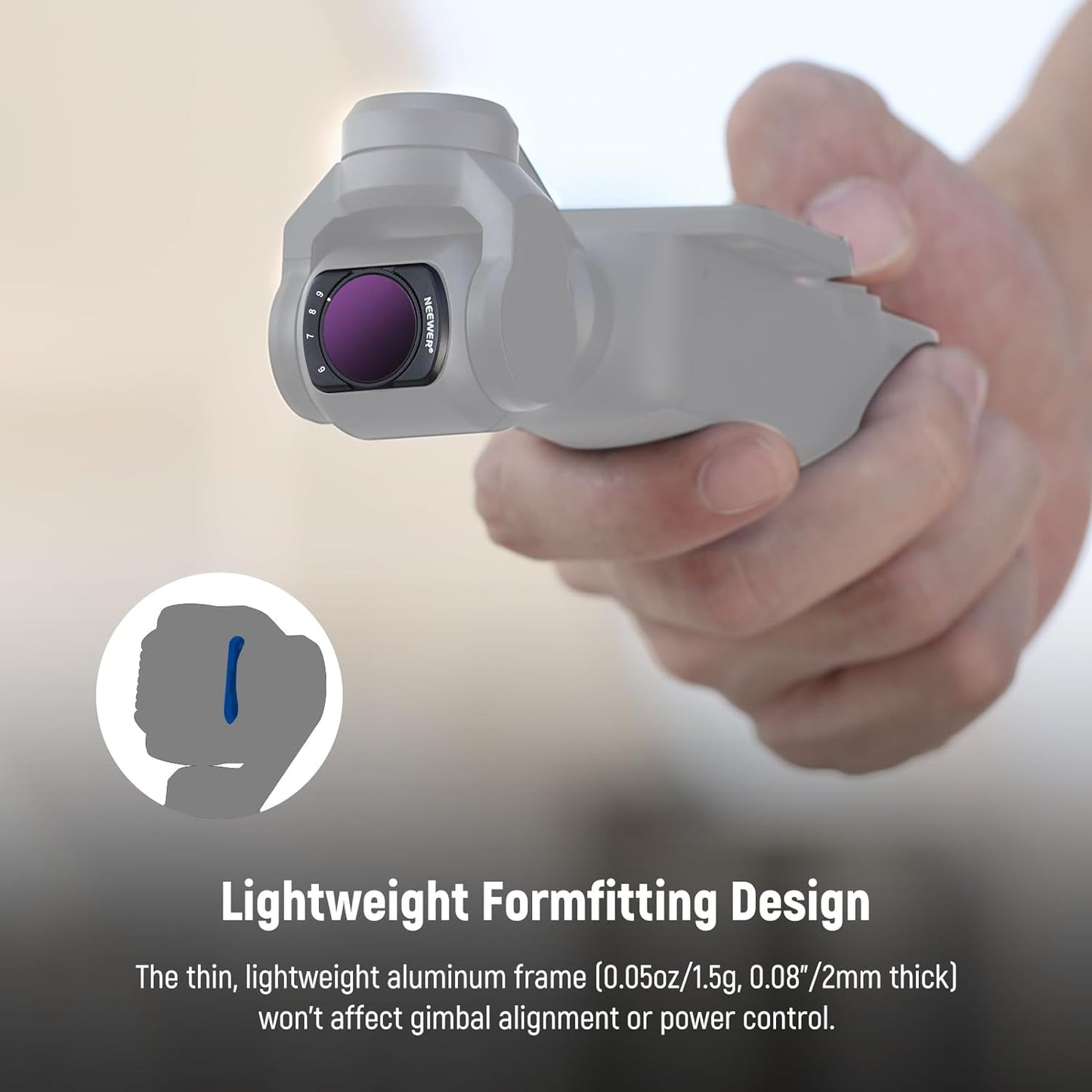 Neewer 10104290 DJI Osmo Pocket 3 Variable ND Filter