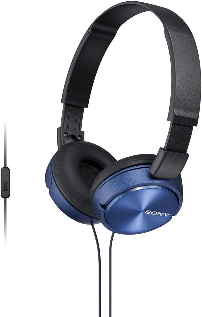 Sony MDRZX310AP/L On Ear Headphones with Mic - Blue