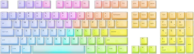 Glorious GLO-KC-POLY-RGB Polychroma RGB Keycaps Clear — main product image
