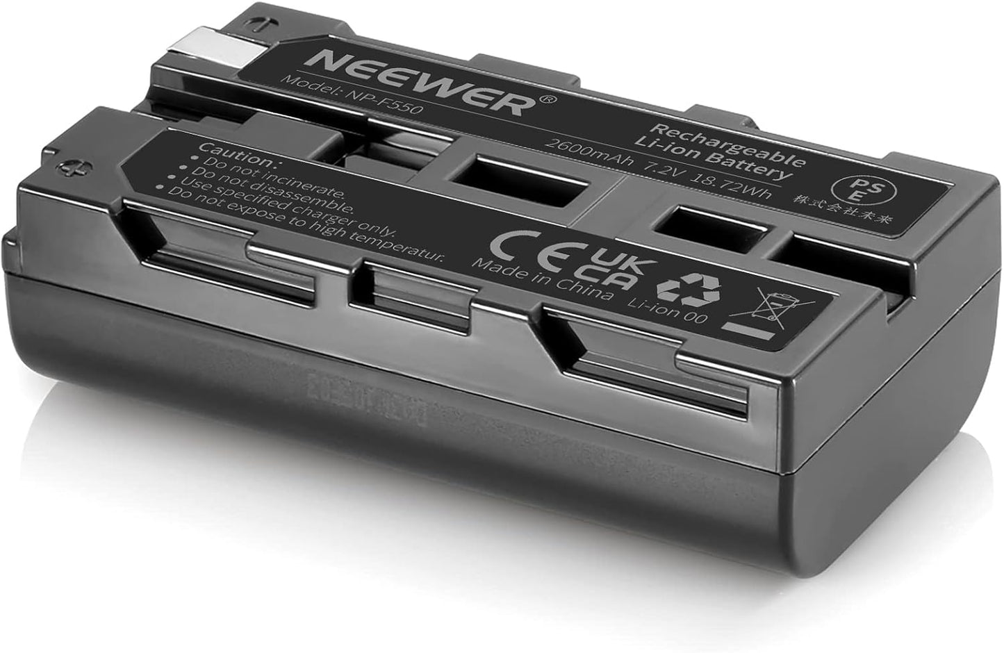 Neewer NP-F550 Replacement Battery 2-Pack 2600mAh Sony HandyCams