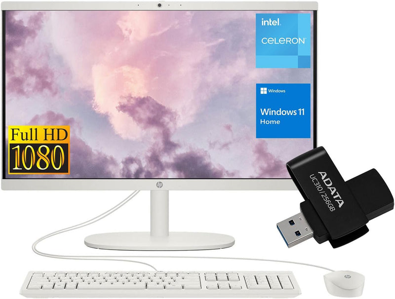 HP TPC-Q066-22 All-in-One Desktop 32GB 1TB SSD Bundle — main product image