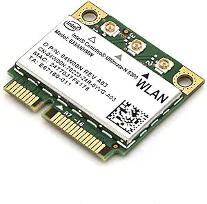 Intel Ultimate-N 6300 WiFi Card: Mini PCI-E Wireless 450Mbps — main product image